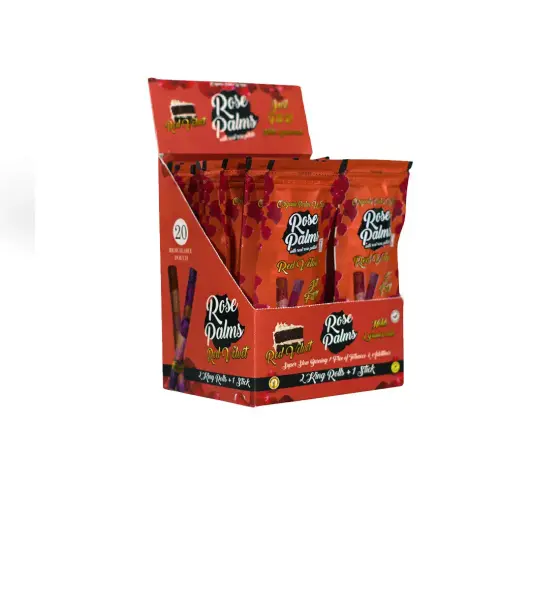 BOX OF ROSE PALM RED VELVET CAKE KING SIZE