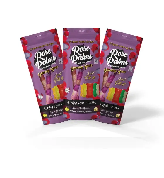 3 PACK ROSE PALM GUMMY BEAR KING SIZE