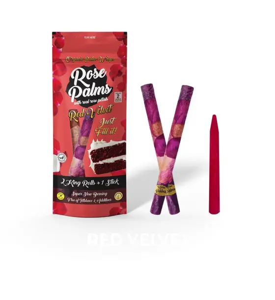 3 PACK ROSE PALM RED VELVET CAKE KING SIZE