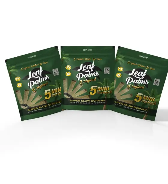 3 PACKS LEAF PALMS MINI SIZE ORIGINAL "15 COUNT"