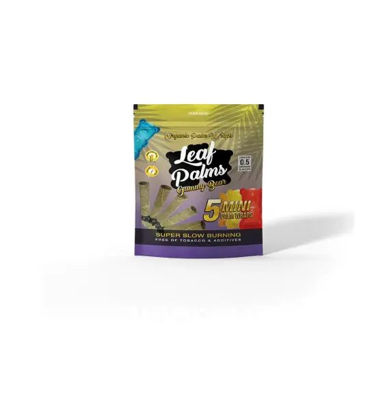 BOX OF LEAF PALMS MINI GUMMY BEAR "100 COUNT"