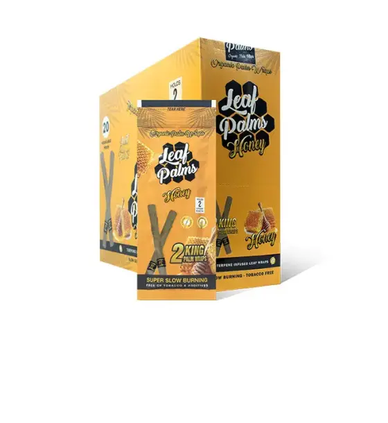 BOX OF LEAF PALMS HONEY KING SIZE "40 COUNT"