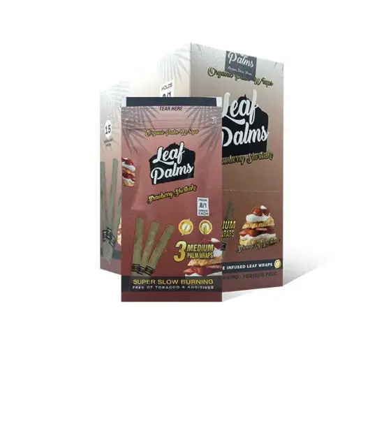 BOX OF LEAF PALMS STRAWBERRY SHORTCAKE SLIM SIZE "45 COUNT"