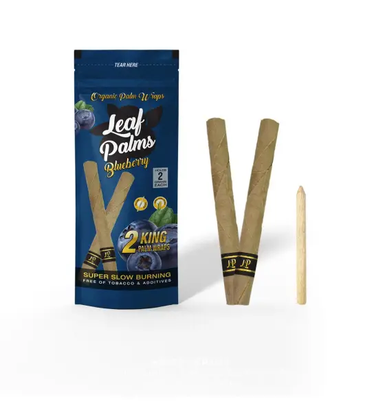 3 PACK LEAF PALMS BLUEBERRY SLIM SIZE