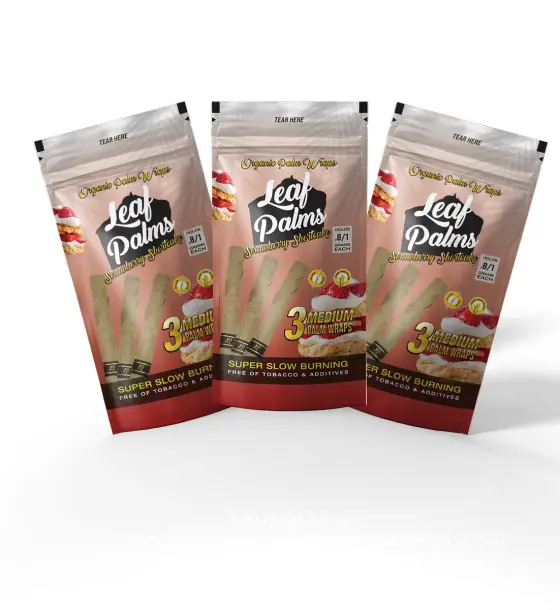 3 PACK LEAF PALMS STRAWBERRY SHORTCAKE SLIM SIZE