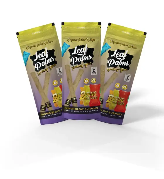3 PACK LEAF PALMS GUMMY BEAR KING SIZE
