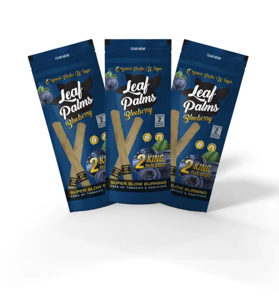3 PACK LEAF PALMS BLUEBERRY KING SIZE