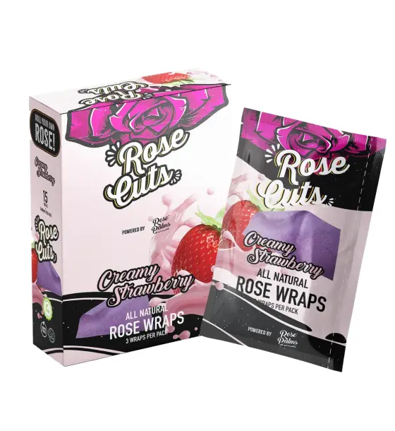 "BOX" PURPLE CREAMY STRAWBERRY ROSECUTS WRAPS