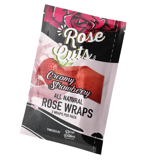 PINK CREAMY STRAWBEERY ROSECUT WRAPS - SINGLE POUCH