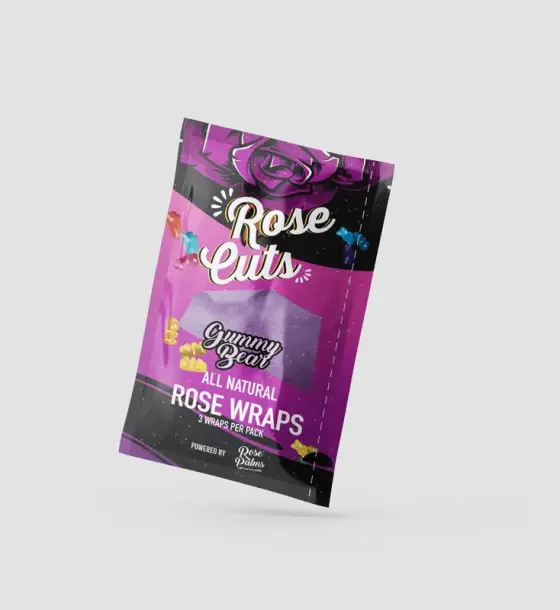 PURPLE GUMMY BEAR ROSECUT WRAPS - SINGLE POUCH