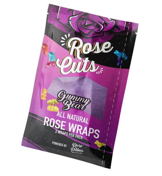 PURPLE GUMMY BEAR ROSECUT WRAPS - SINGLE POUCH