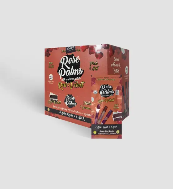 BOX ROSE PALMS SLIM RED VELVET CAKE