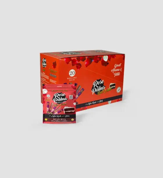 BOX ROSE PALMS MINI RED VELVET CAKE