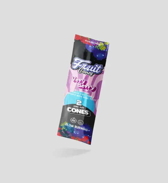 POUCH FRUIT CONES VERY BERRY