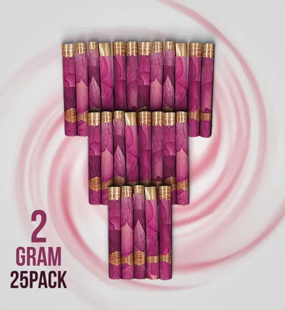 Real Rose Classic King Size 109mm Pre-Rolled Tubes Bulk – 25 Tubes Creamy Strawberry