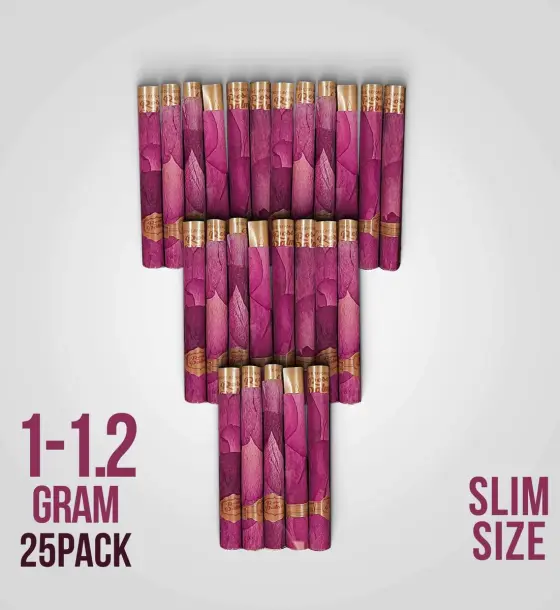 Real Rose Classic Slim Pre-Rolled Tubes Bulk - 25 Tubes Original