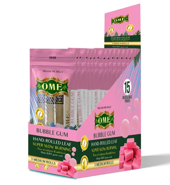 Box of 45 MEDIUM Wraps - Bubblegum Flavor