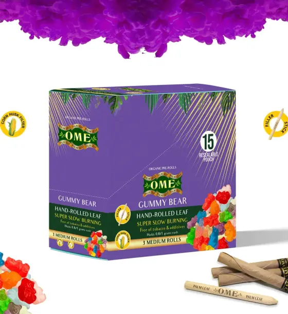 Box of 45 MEDIUM Wraps - Gummy Bear Flavor