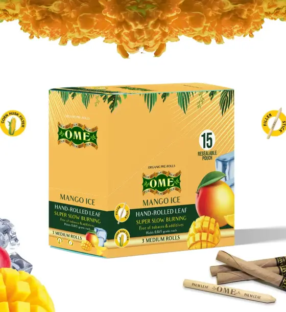 Box of 45 MEDIUM Wraps - Mango Ice Flavor