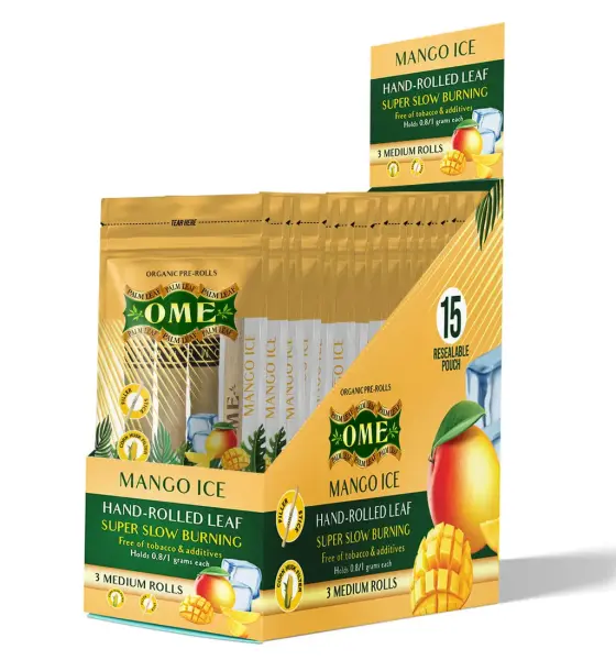 Box of 45 MEDIUM Wraps - Mango Ice Flavor